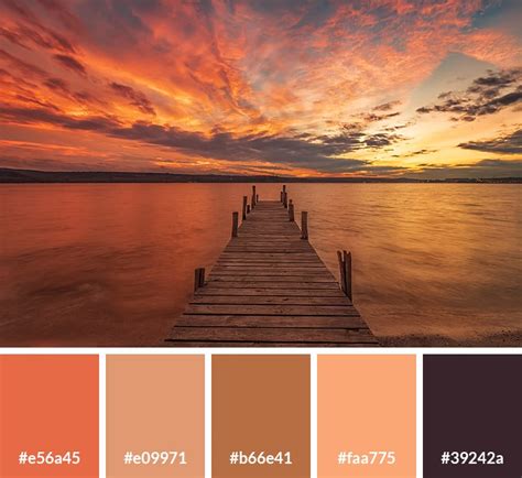 Sunset Color Palette With Hex Codes Vandelay Design