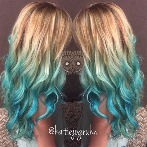 Nails Hair Mermaid Hair Ideas Ombre Ombre Hair Blonde Hair Hair