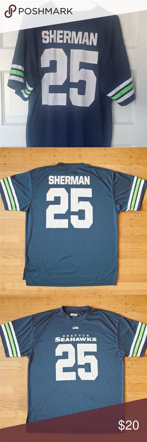 Seattle Seahawks Richard Sherman Jersey Jersey does have areas of ...