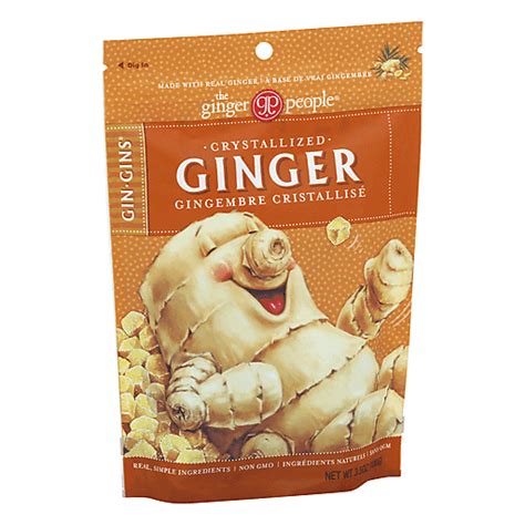 The Ginger People Gin Gins Crystallized Ginger Fiji Ginger Gummy