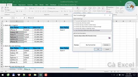 Định dạng có điều kiện Conditional Formatting Hay nhất YouTube