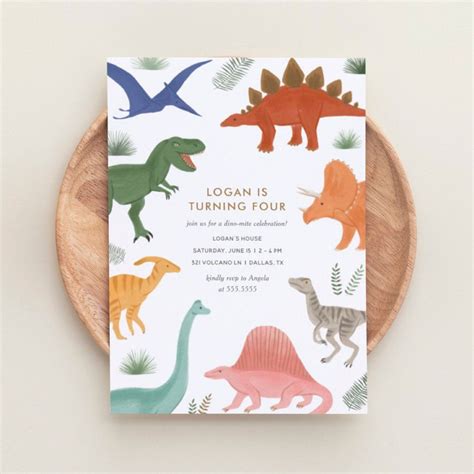 Dinosaur Birthday Party Invitation Artofit