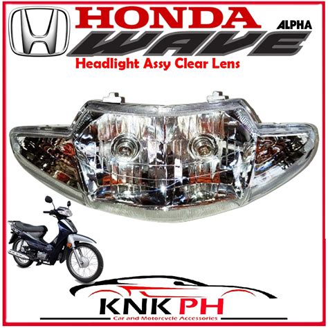 HONDA WAVE ALPHA 110 Headlight Assy Clear Lens Head Lights Assembly