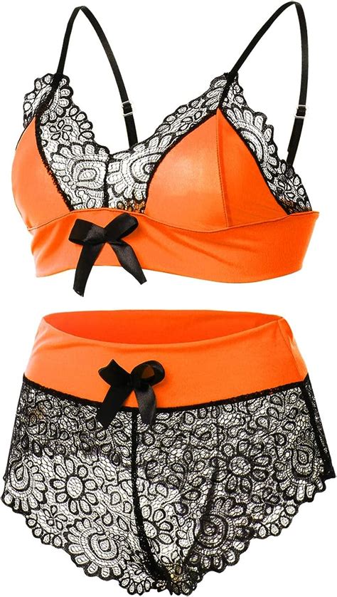 Sexy Nachtwäsche Set Für Damen 2 Teilig Schlaf Dessous Spitze Flora