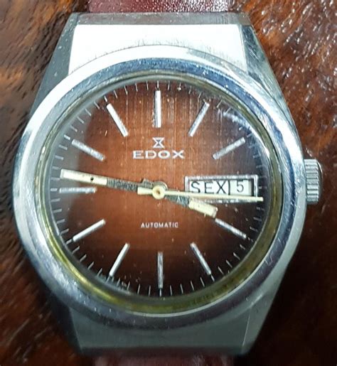 Edox Automatic Rel Gio Original Caixa De Mm Desapega Leil Es