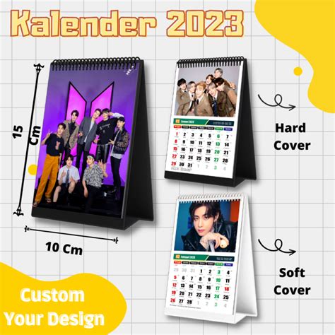 Calendar Kalender Meja KPOP BTS 2024 Lazada Indonesia