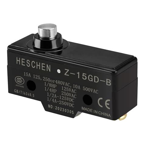 Heschen Micro Switch Z 15GD B Momentary Type Short Push Plunger