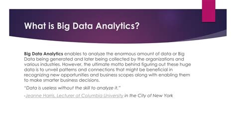 Ppt Big Data Analytics As A Career Route Powerpoint Presentation