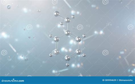 Benzyl Chloride Molecular Structure 3d Model Molecule Reactive