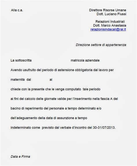 Tempo Determinati Rai Milano Maternit Astensione Obbligatoria Modulo