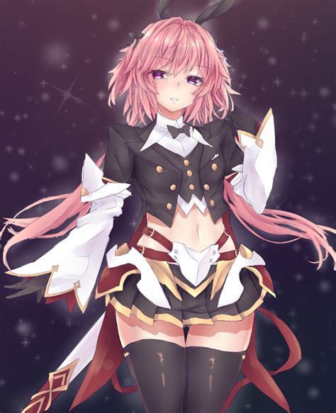 Safebooru 1boy Alternate Legwear Astolfo Fate Astolfo Saber Fate Bangs Black Bow Black