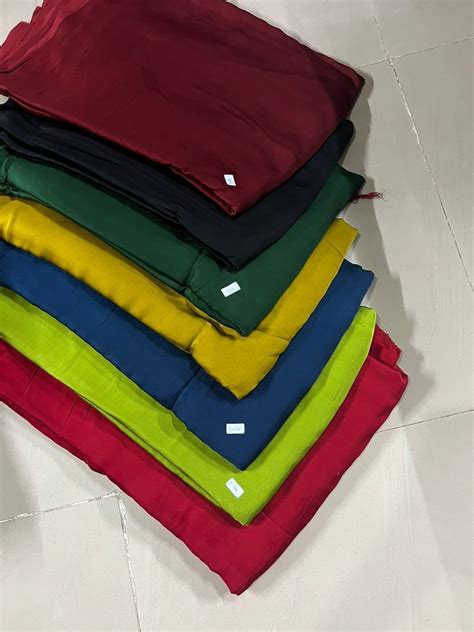 Silk Cotton Modal Plain Fabrics Plain Solids Multicolour At Rs