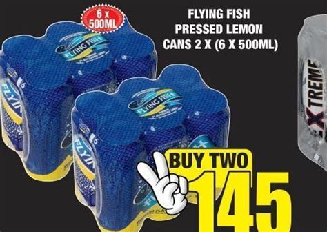 Flying Fish Pressed Lemon Cans 2 Offer At Boxer