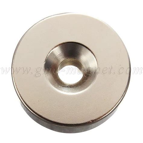 China Neodymium Magnets with Tapered Countersunk Hole Factory ...