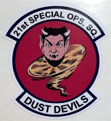 USAF 21st Special OPS Squadron Dust Devils Sticker Decal Patch Co