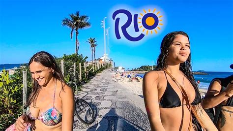 Ipanema 🇧🇷 Beach Walk Rio De Janeiro Brasil Promenade Youtube