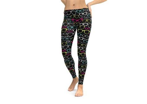 Eyeglasses Leggings Or Capris Optometrist Womans Leggings Printed Leggings Yoga Workout Exercise