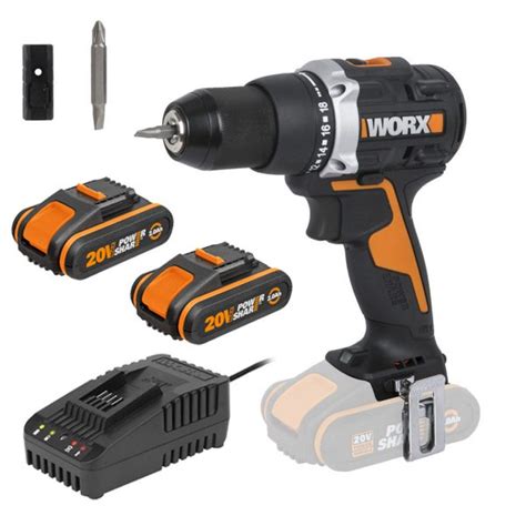 Worx V Mm Drill Driver Brushless X Ah Powershare Kit Wx