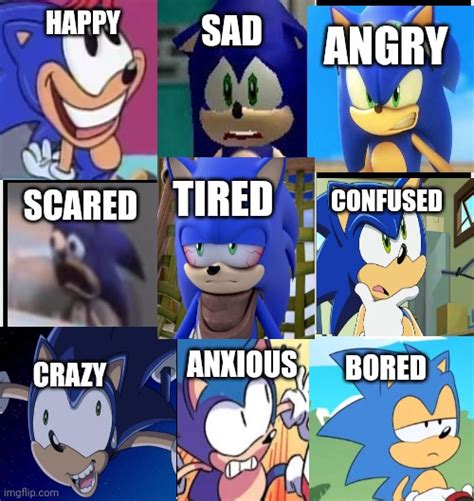 Pick Your Current Sonic Mood Imgflip