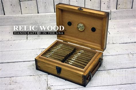 Laser Engraved Humidor Custom Desktop Cigar Box