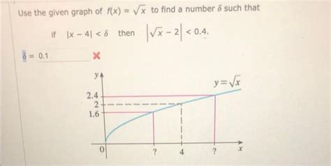 Solved Use The Given Graph Of Fx Rootx To Find A Number