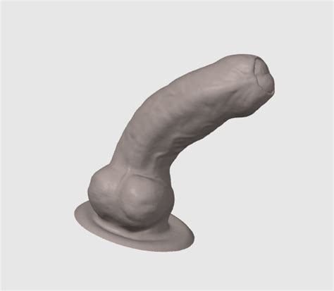 Realistic Curved Dildo Stl File For Cults