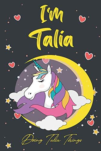 Im Talia Doing Talia Things Cute Unicorn Personalized Composition