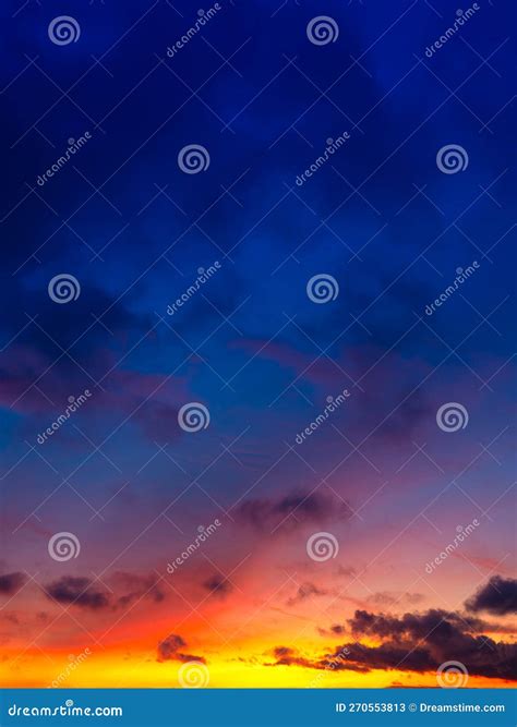 Sky With Clouds During Sunset Sky Gradient Clouds And Blue Sky A