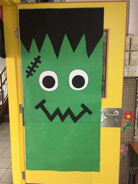 Frankenstein Halloween Door Decorations - 216 Tech