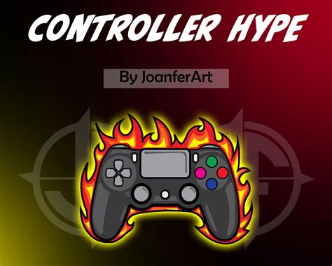 Twitch Controller Hype Emote Etsy