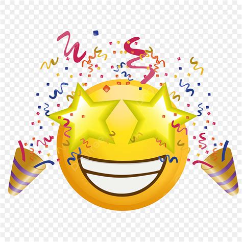 Excitement Emoji Vector Design Images, Excited Emoji Party, Happy Face ...