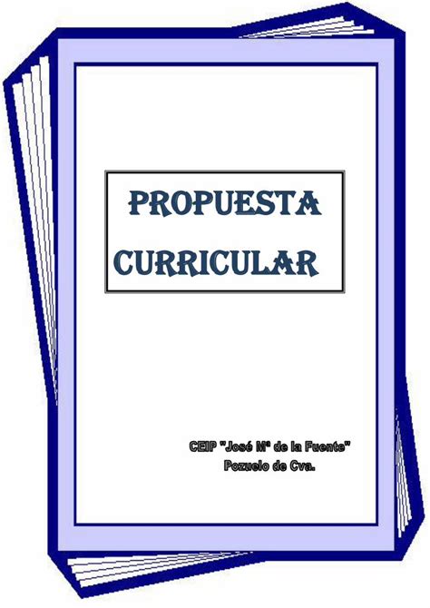 Pdf Propuesta Curricular Ceip Ceip Jmdelafuente Centros