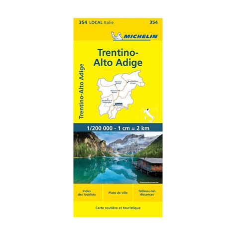 Carte Locale 354 Trentino Alto Adige Michelin Boutique De L