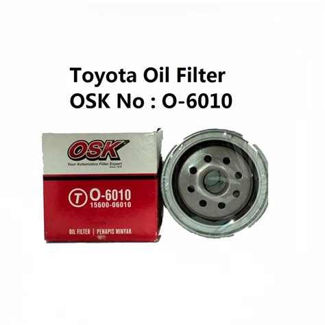 Toyota Unser Oil Filter O 6010 Shopee Malaysia