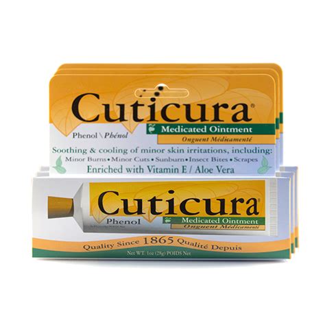 3 Pack Cuticura Medicated Ointment 1 Oz