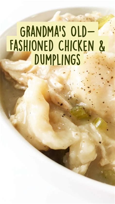 Grandma S Old Fashioned Chicken Dumplings Artofit