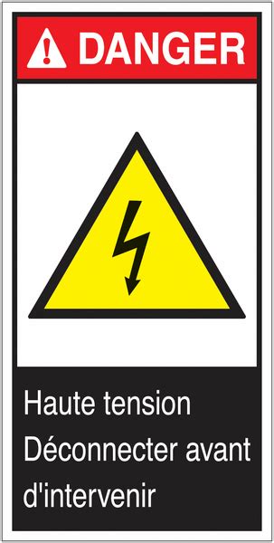 Panneaux danger électrique Pictogramme électrocution Seton Belgique