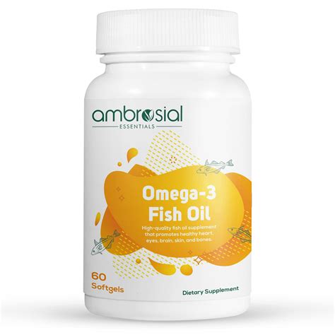 Buy Ambrosial Omega Fish Oil Mg Softgel S Premium Ty S