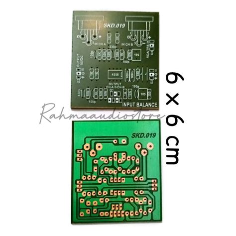 Jual PCB INPUT BALANCE 6x6 STEREO Shopee Indonesia