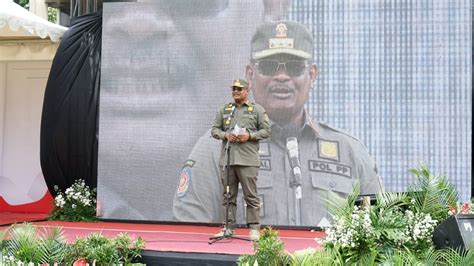 Tekankan Kerja Kolaborasi Dirjen Bina Adwil Pimpin Peringatan Hut Pol