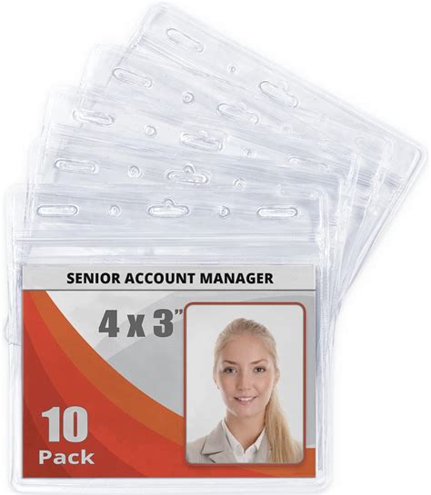 Buy Mifflin Usa Card Protector Clear X Inches Pack Waterproof