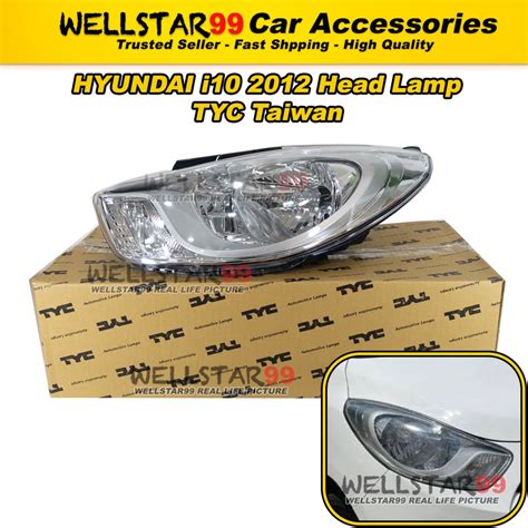 Tyc Taiwan Pin Hyundai I Head Lamp Lampu Depan Shopee