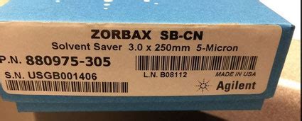 Zorbax Sb Cn Messtechnik F R Labor Chromatographie Medizin