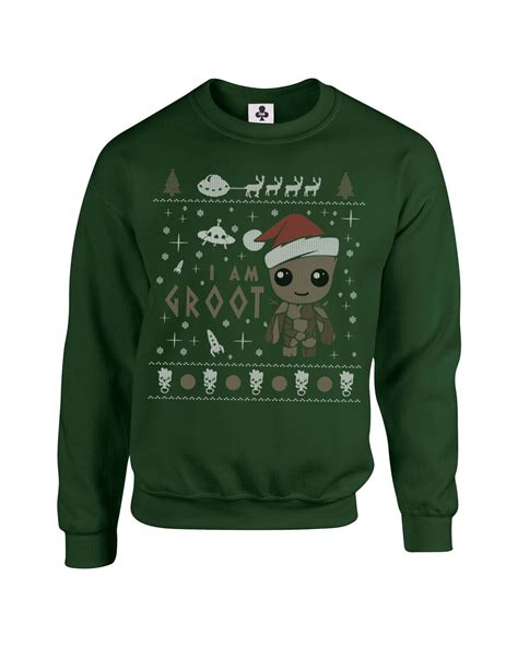 I Am Groot Christmas Jumper Guardians Of The Galaxy Xmas Sweatshirt EBay