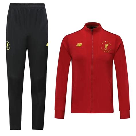 Liverpool Six Times Collection Red Tracksuit By New Balance Soccerarmor