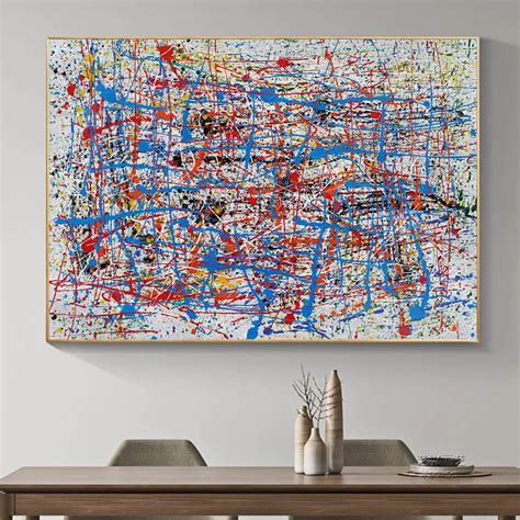 Large Abstract Art Canvas, Modern Abstract Painting Original, Colorful ...