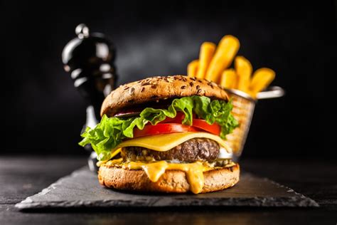 Cheese Burgers And Fries