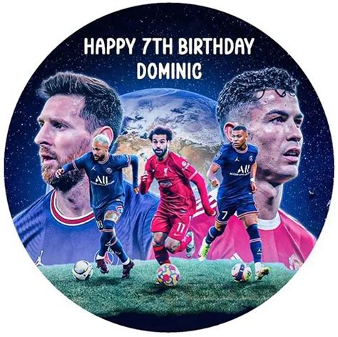 CRISTIANO RONALDO EDIBLE Lionel MESSI Edible ICING CAKE DECORATION