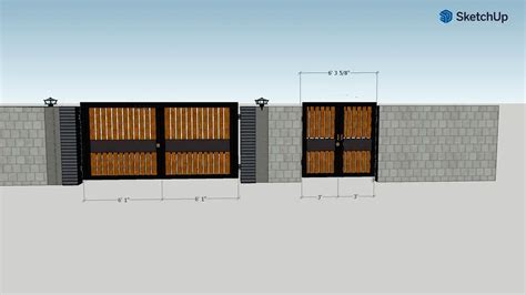 DOUBLE GATE DESIGN 3d model