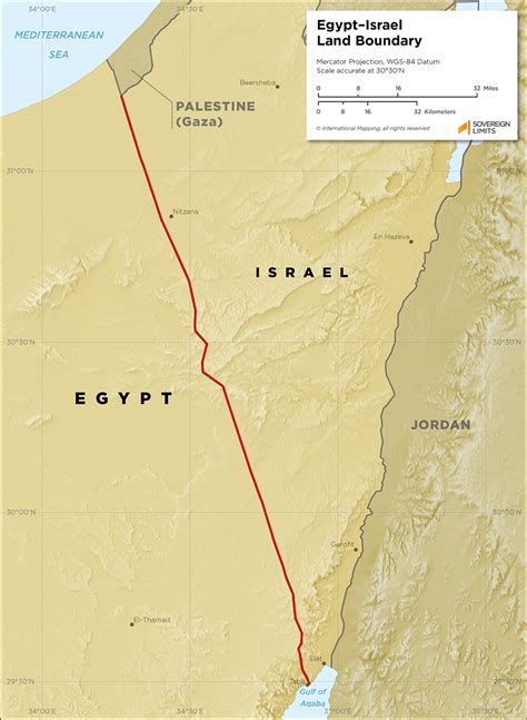 Map From Egypt To Israel - Fiona Knox
